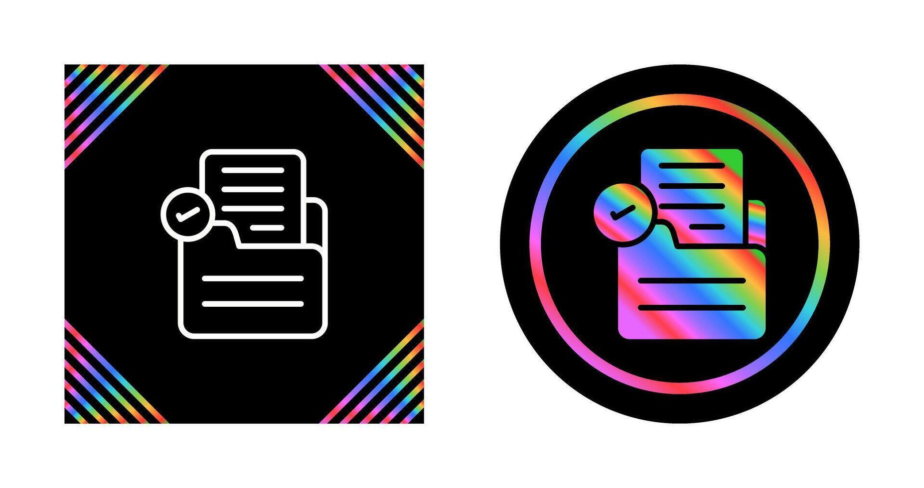 Document Check Vector Icon