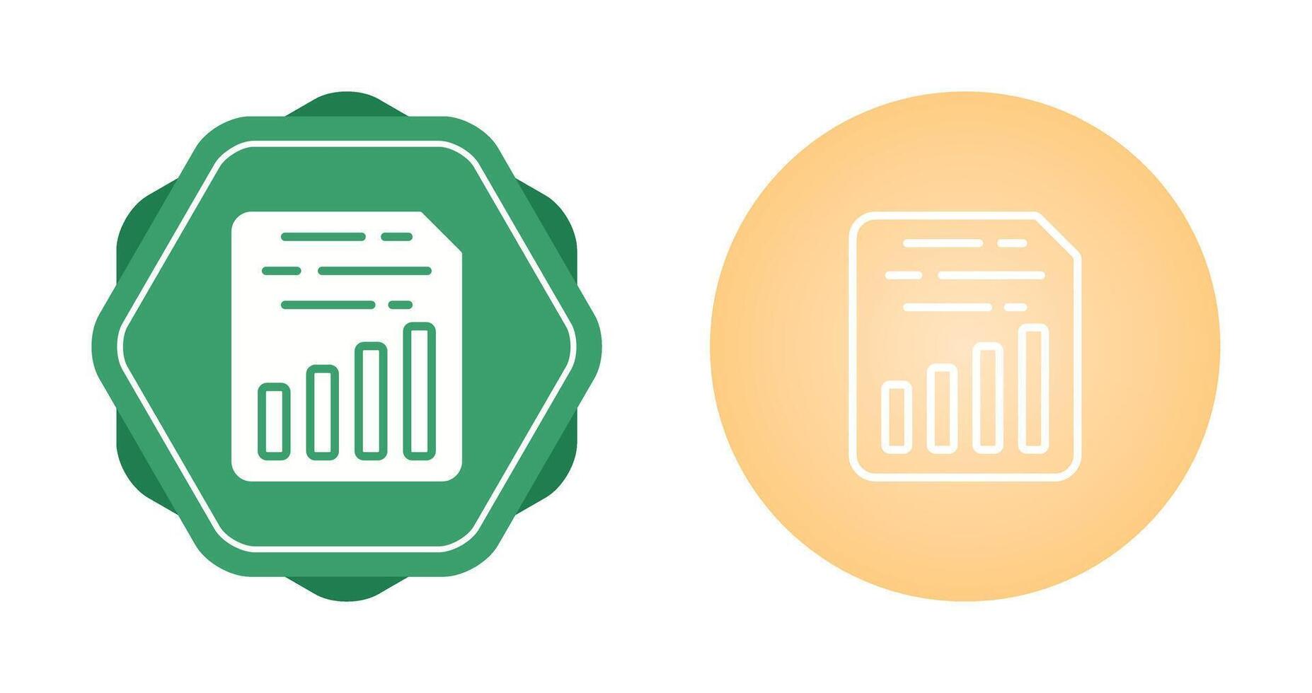 Document Insert Chart Vector Icon