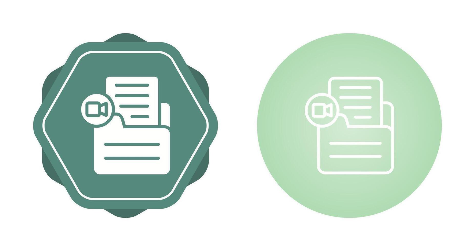 Document Insert Video Vector Icon
