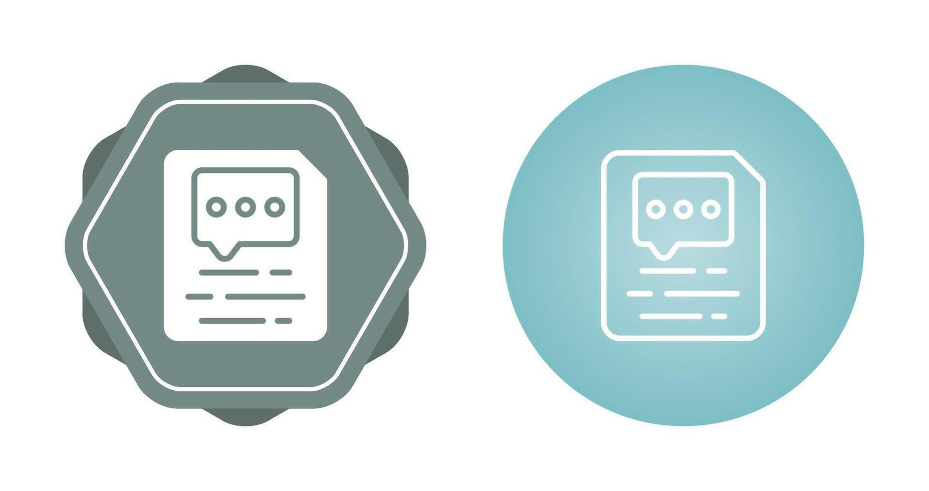 Document Insert Comment Vector Icon
