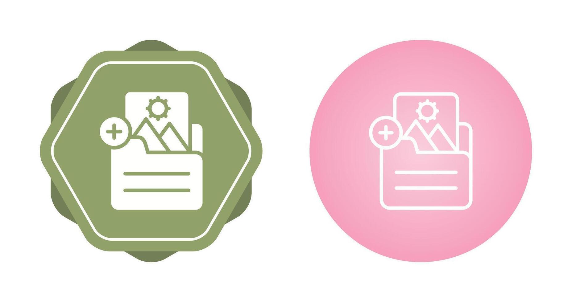 Document Insert Image Vector Icon