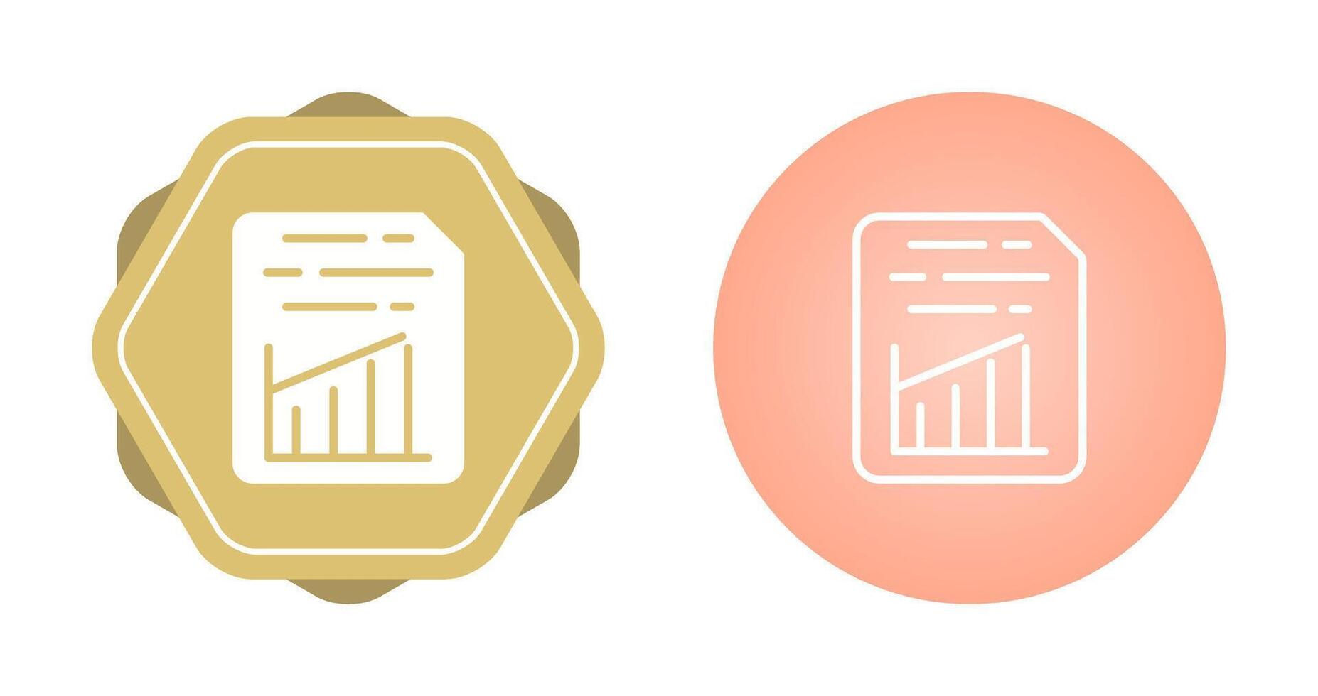 Document Insert Graph Vector Icon
