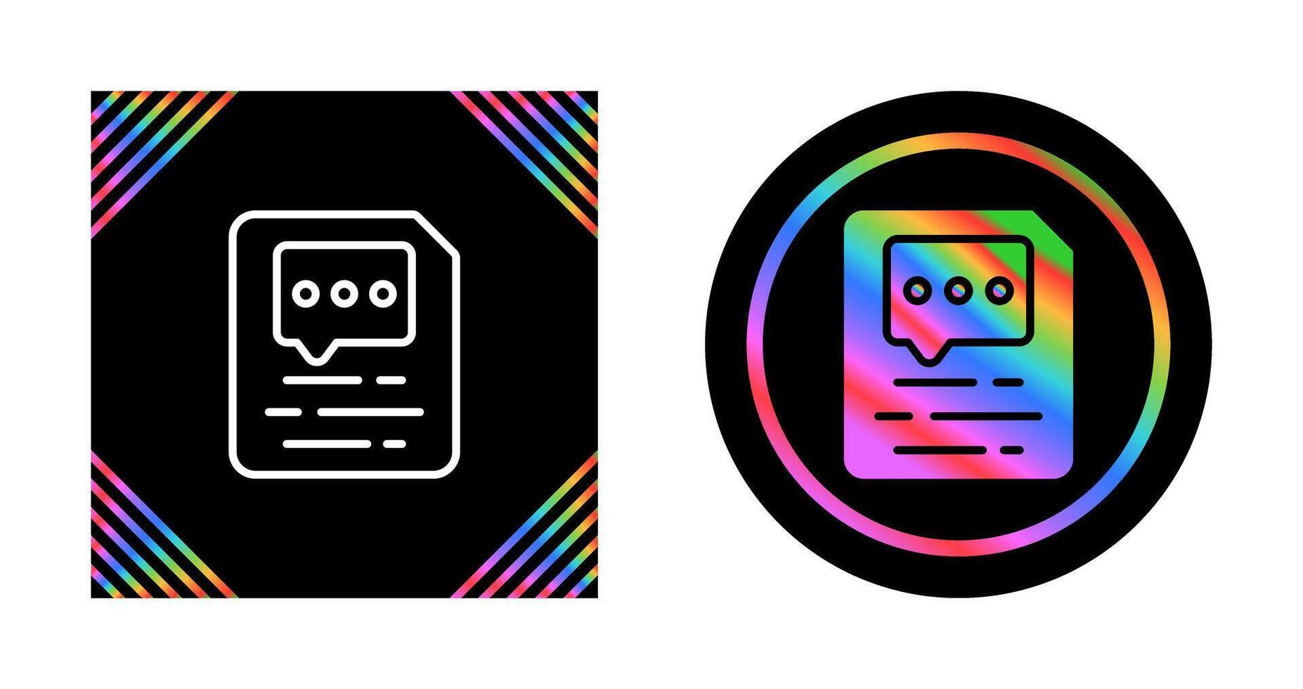 Document Insert Comment Vector Icon