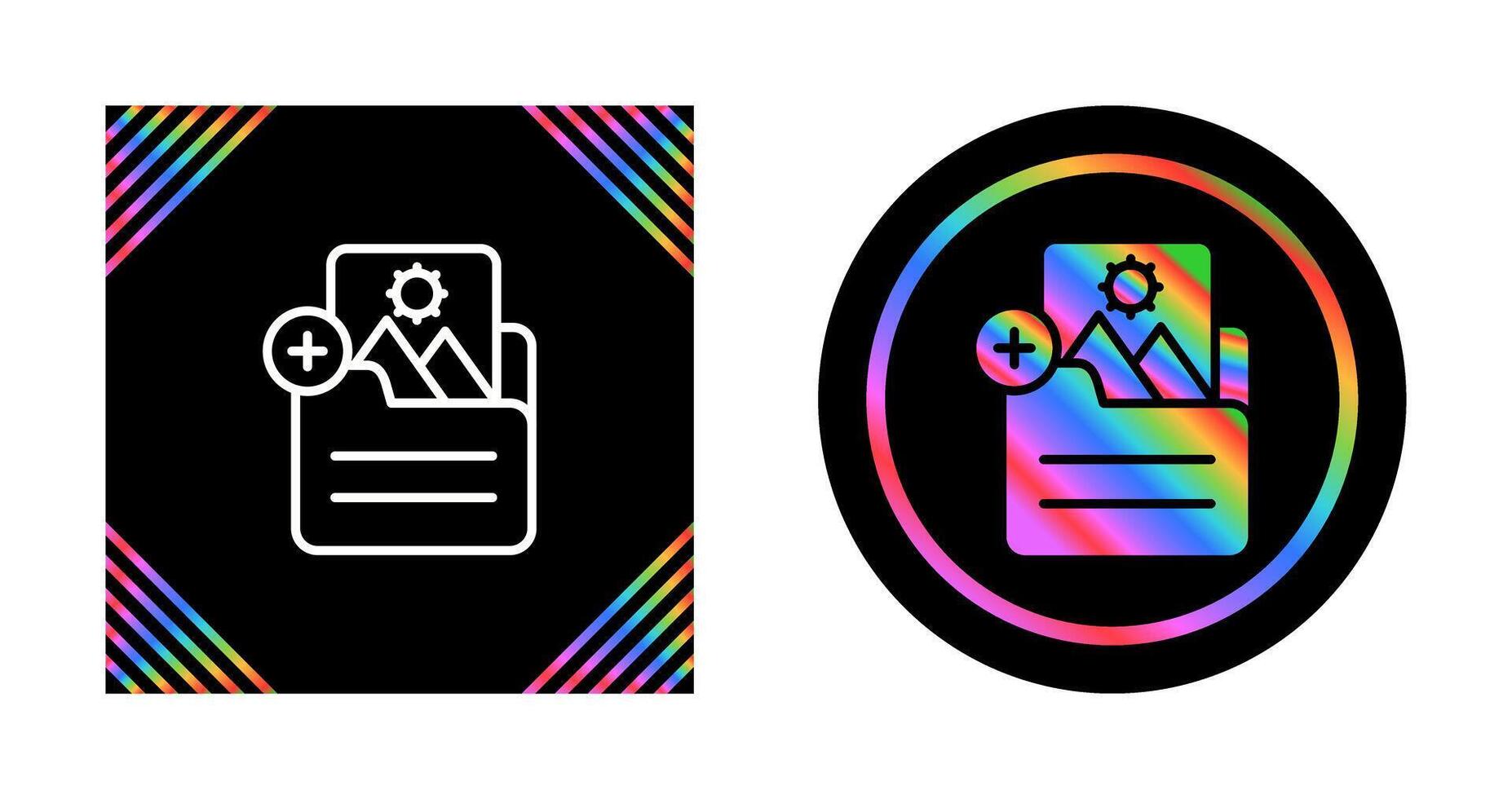 Document Insert Image Vector Icon