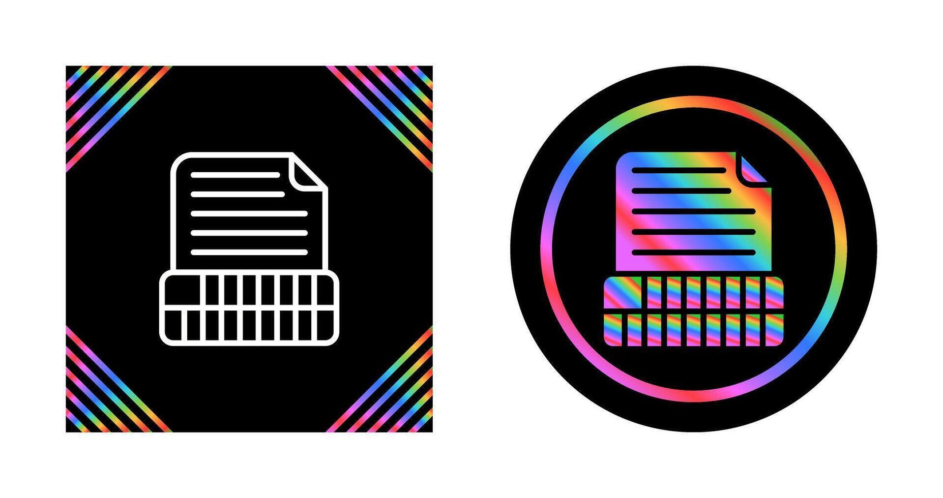 Document Insert Table Vector Icon