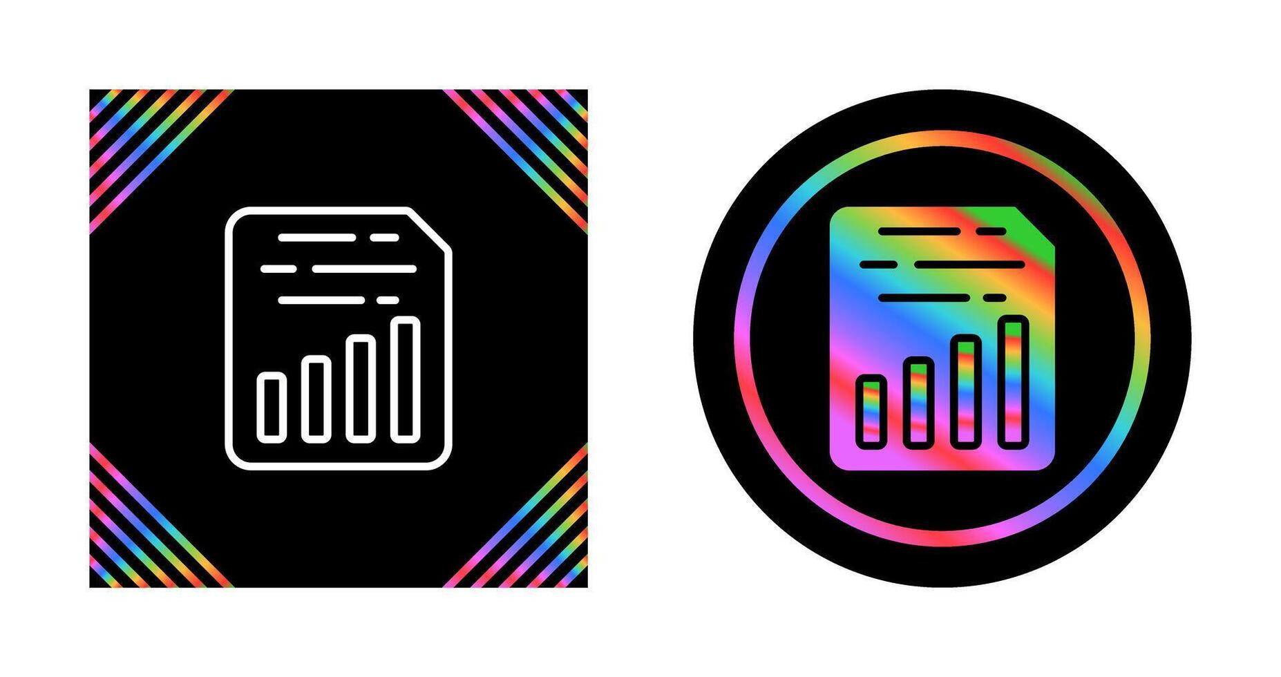 Document Insert Chart Vector Icon