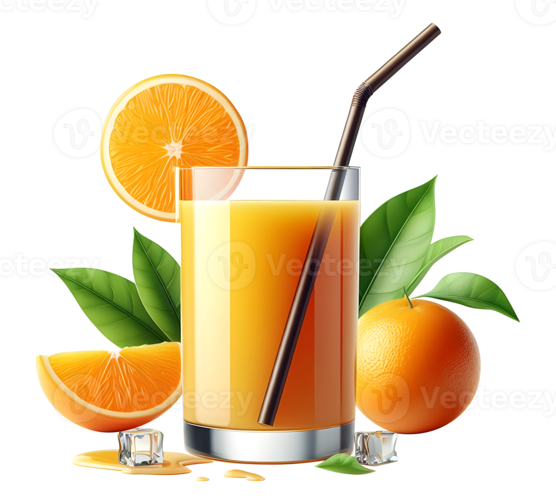AI generated A glass of orange juice png orange fruit juice png orange smoothie png fresh orange juice png orange juice transparent background