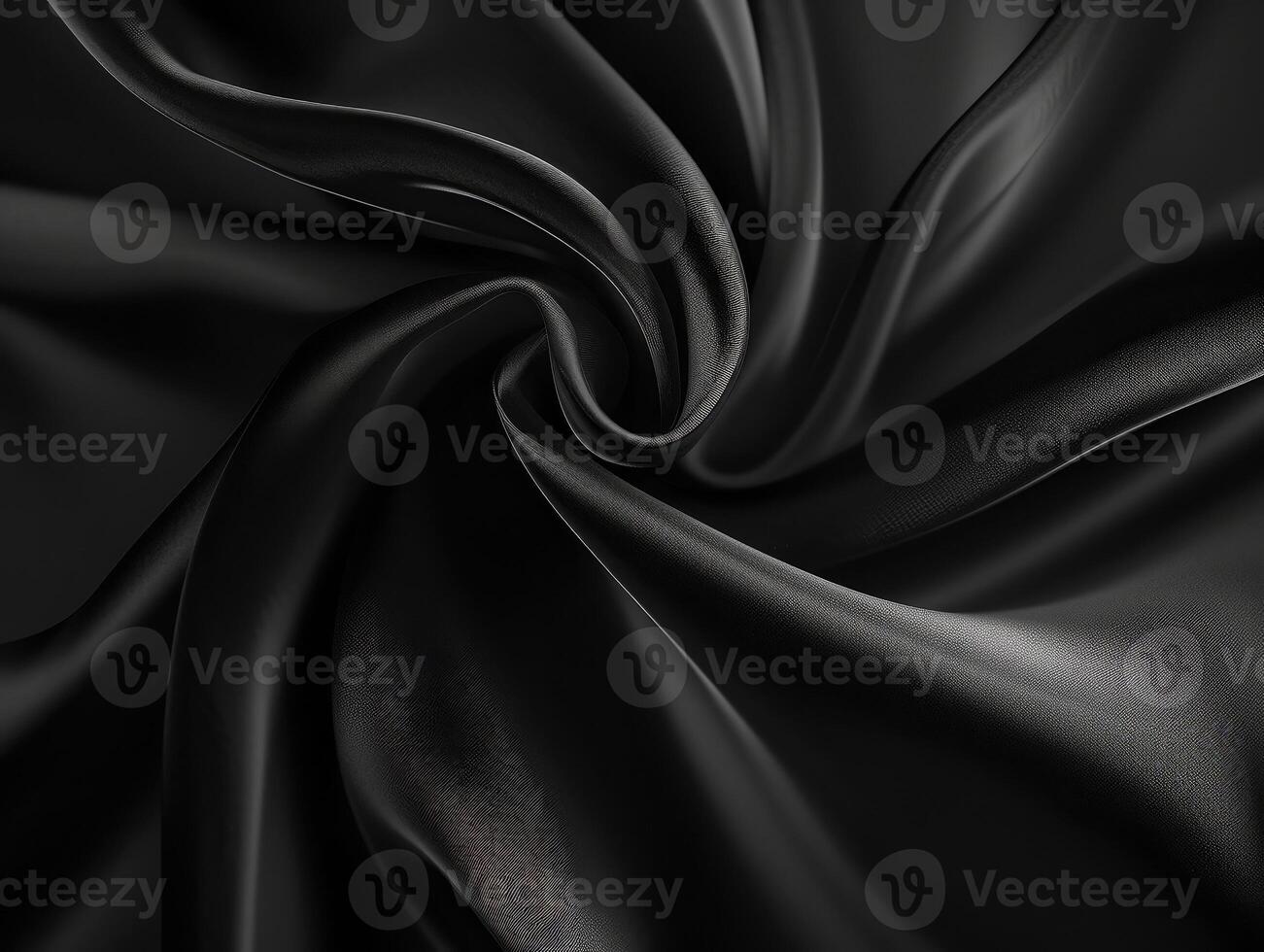 AI generated abstract smooth black background-closeup texture black color photo