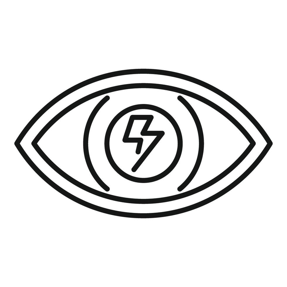 Eye sigh view icon outline vector. Insight data curiosity vector