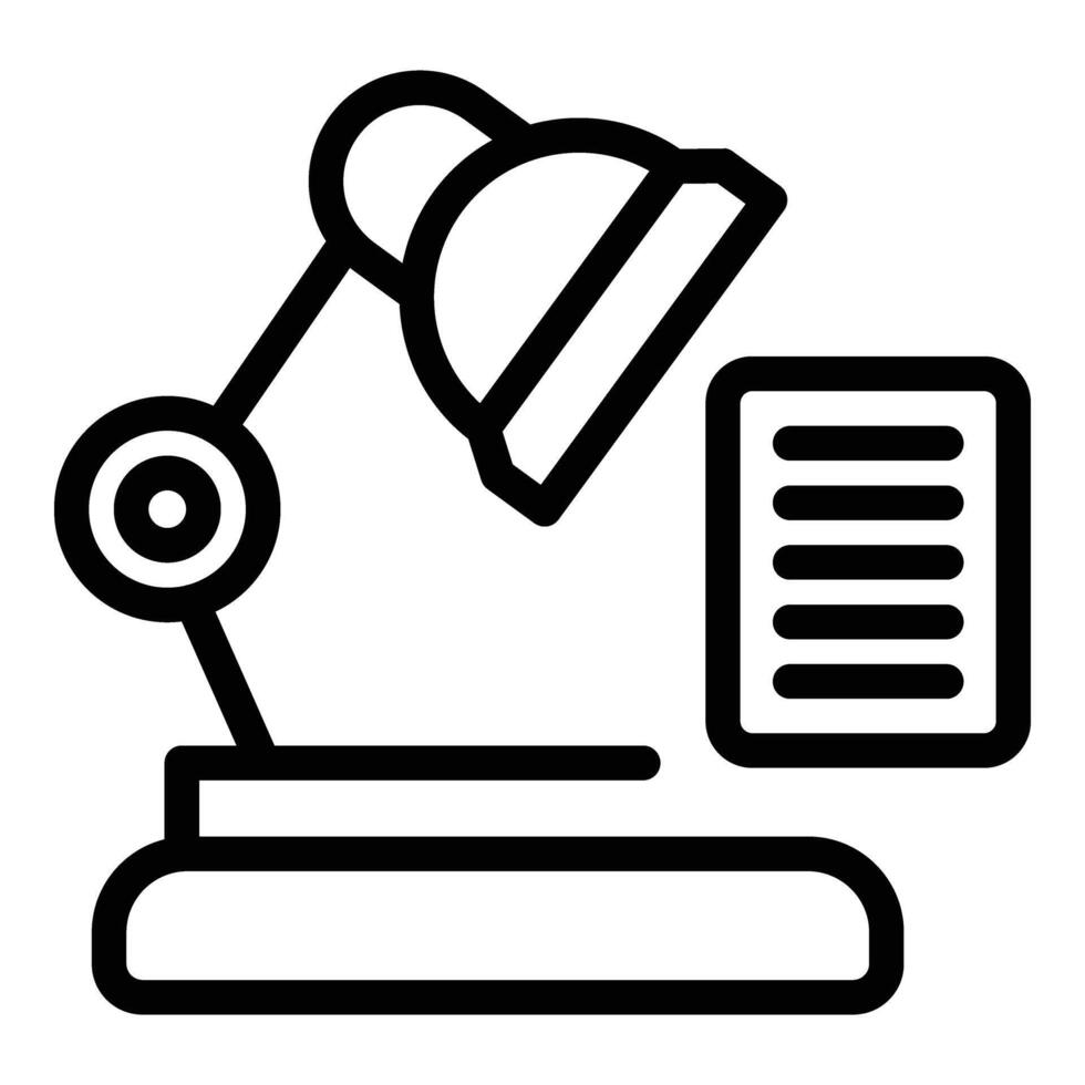 Desk business lamp icon outline vector. People team target vector