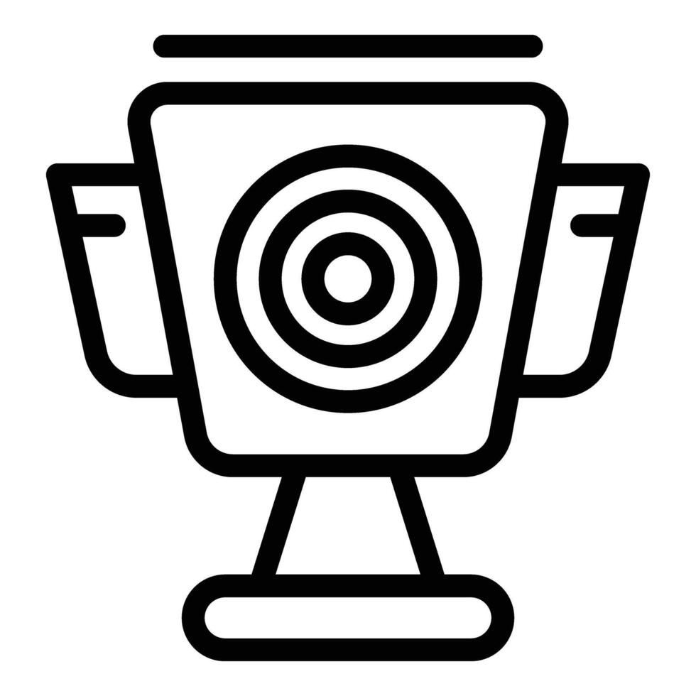 Video camera meeting icon outline vector. Business call vector