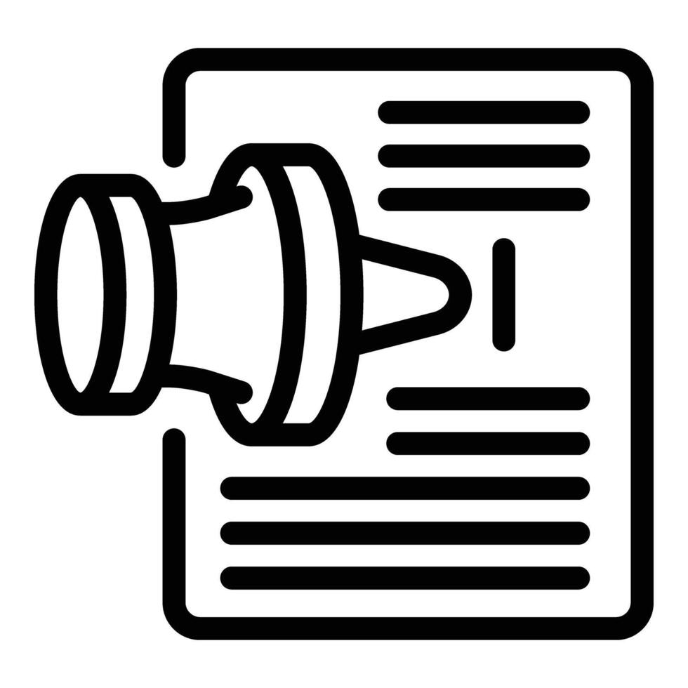 Pin paper document icon outline vector. Board group vector