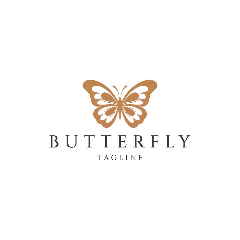 ai generado mariposa logo icono diseño vector