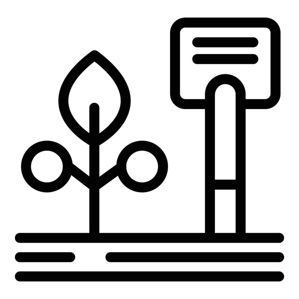 Plant harvest icon outline vector. Machine cereal cane vector