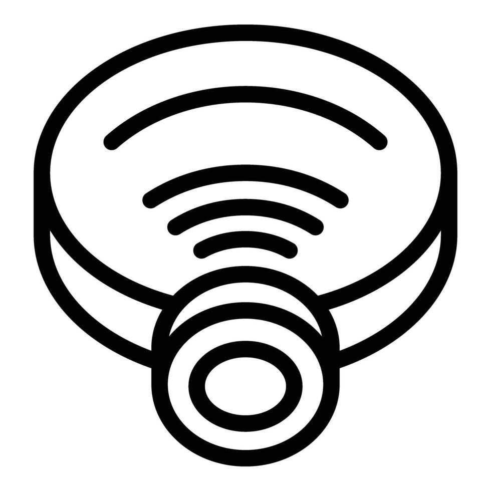 Collar dog tracker icon outline vector. Animal care vector