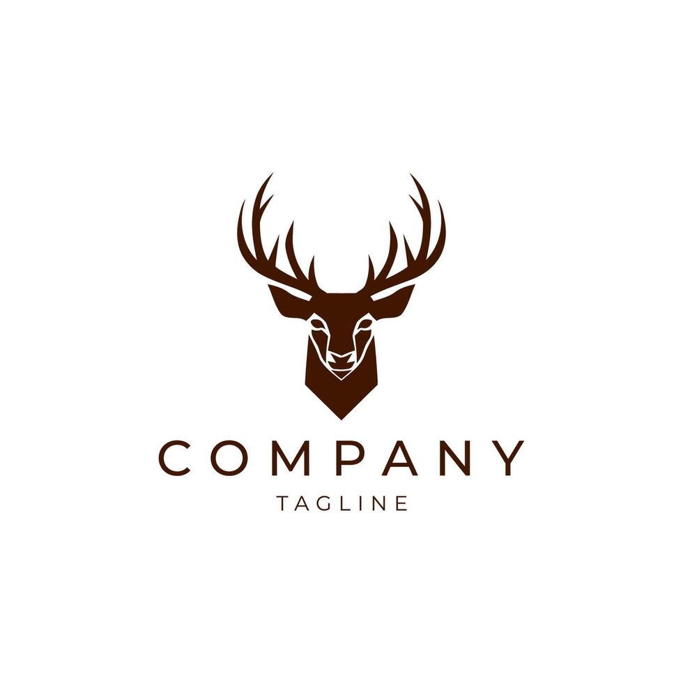 AI generated Deer logo vector icon design template