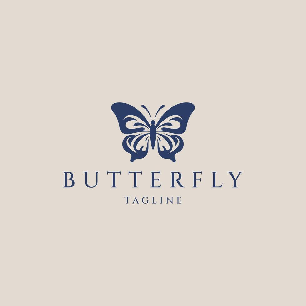 AI generated Butterfly logo icon design vector