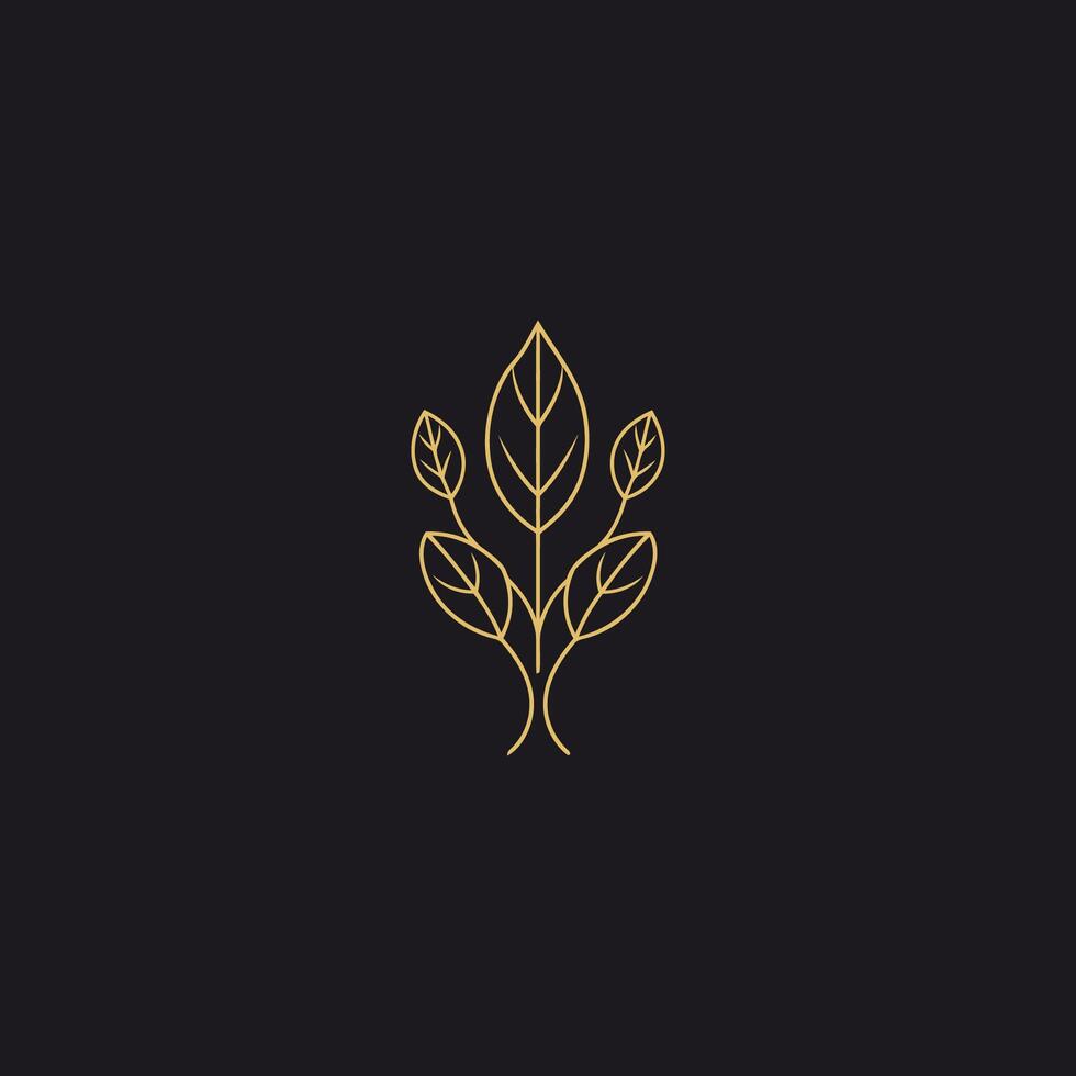 AI generated Abstract leaf icon logo design vector