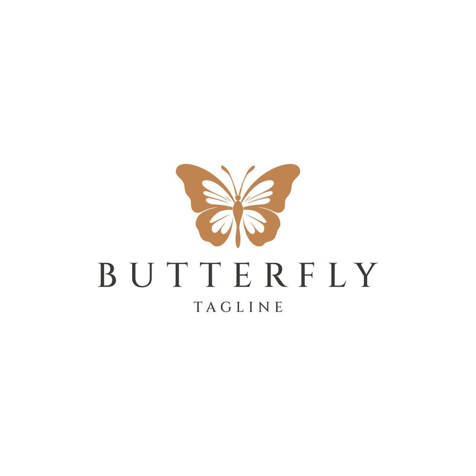 ai generado mariposa logo icono diseño vector
