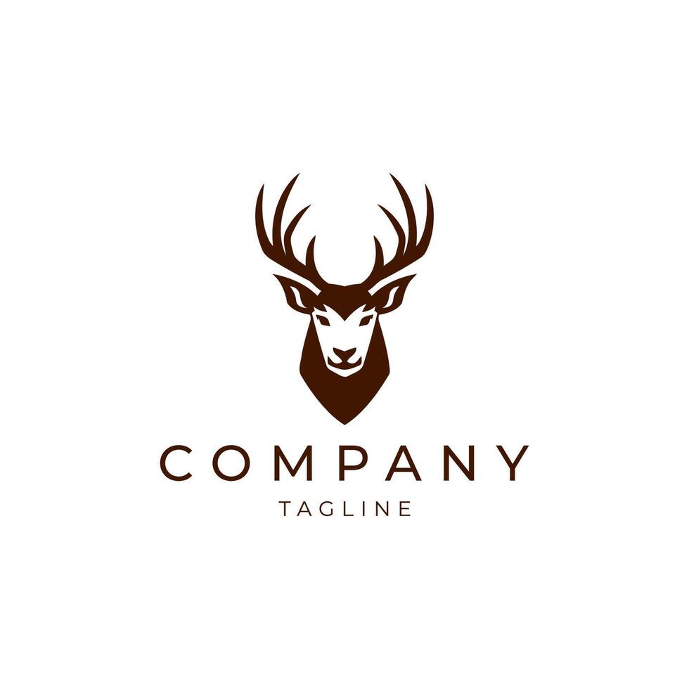 AI generated Deer logo vector icon design template