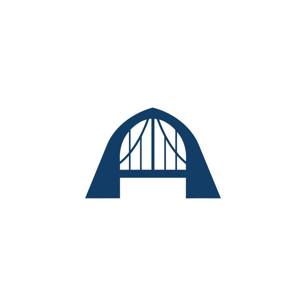 AI generated The bridge logo is a minimalist and simple bridge-shaped logo. The logo also looks very elegant and stylish at the same time. vector