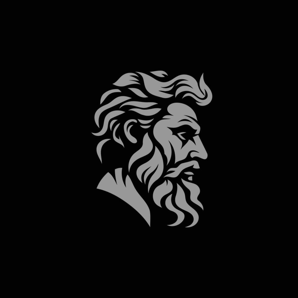 AI generated Zeus logo design vector illustration