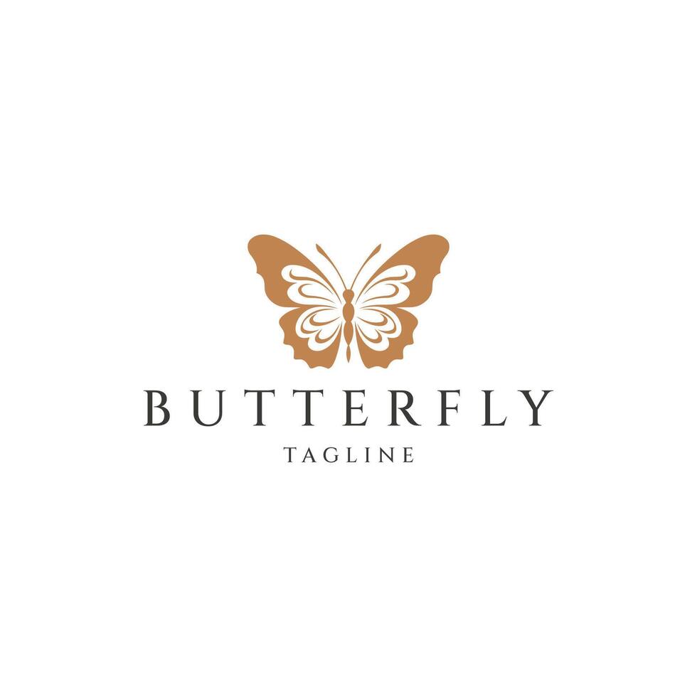 AI generated Butterfly logo icon design vector