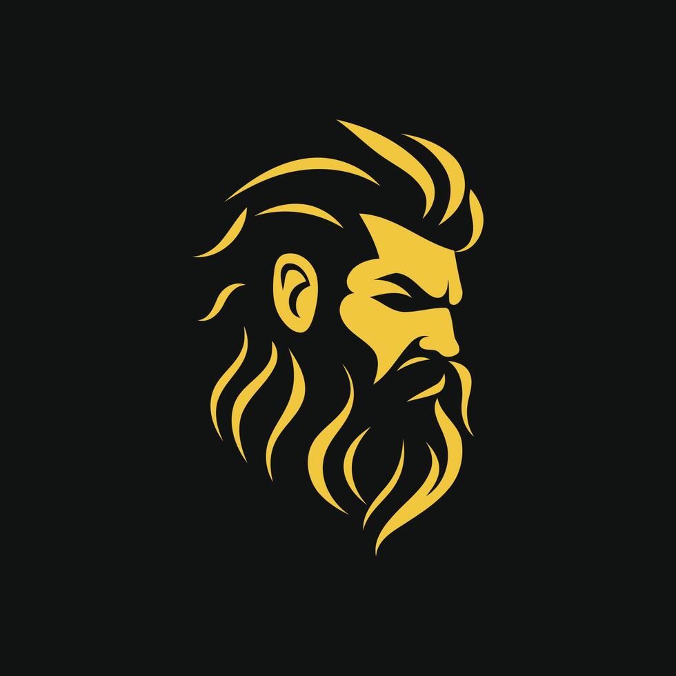 AI generated Zeus logo design vector illustration