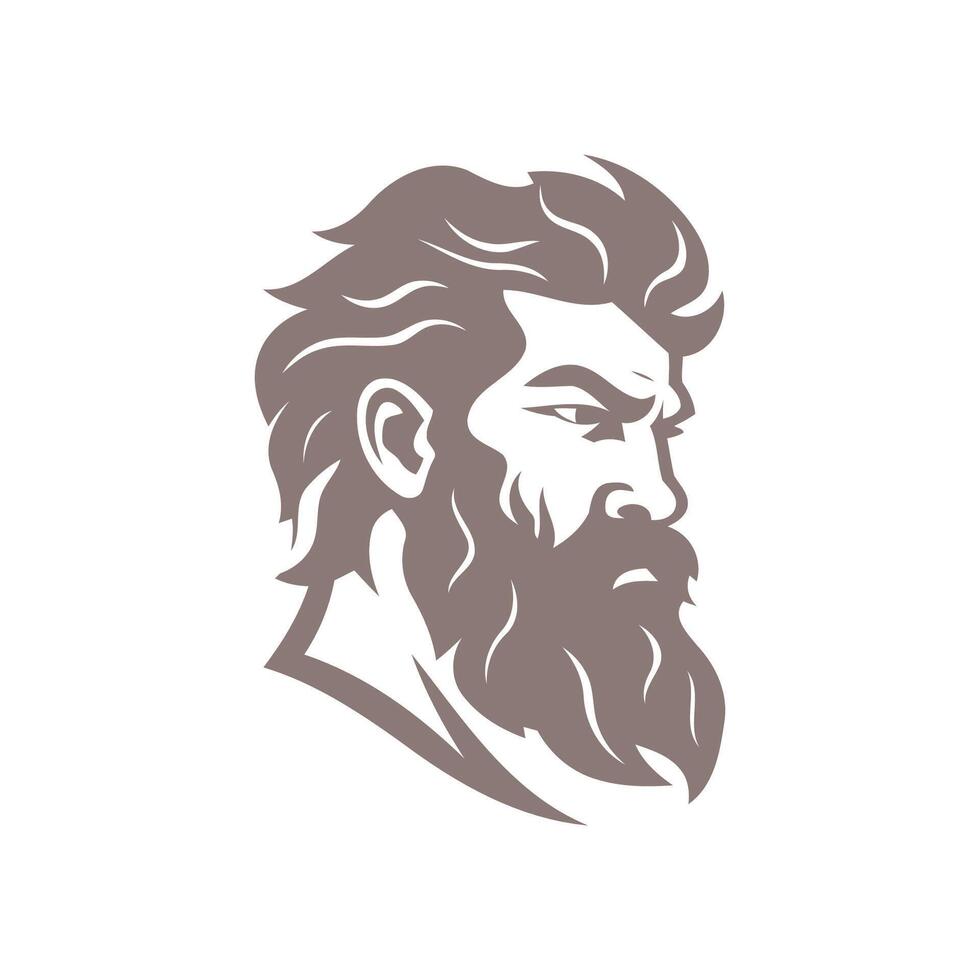 AI generated Zeus logo design vector illustration