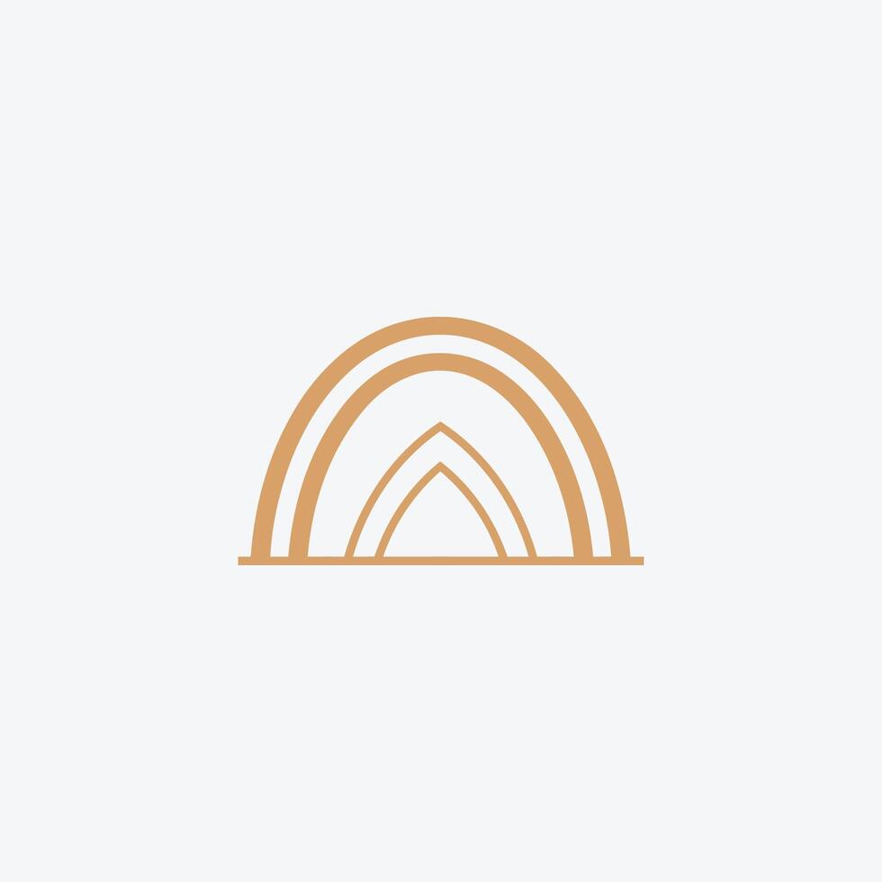 AI generated A powerful and unique bridge builder logo design. vector