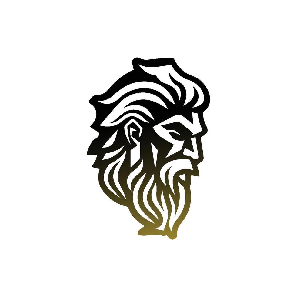 ai generado Zeus logo diseño vector ilustración