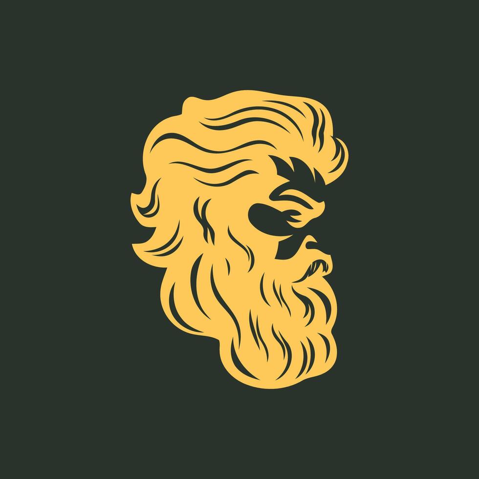 AI generated Zeus logo design vector illustration