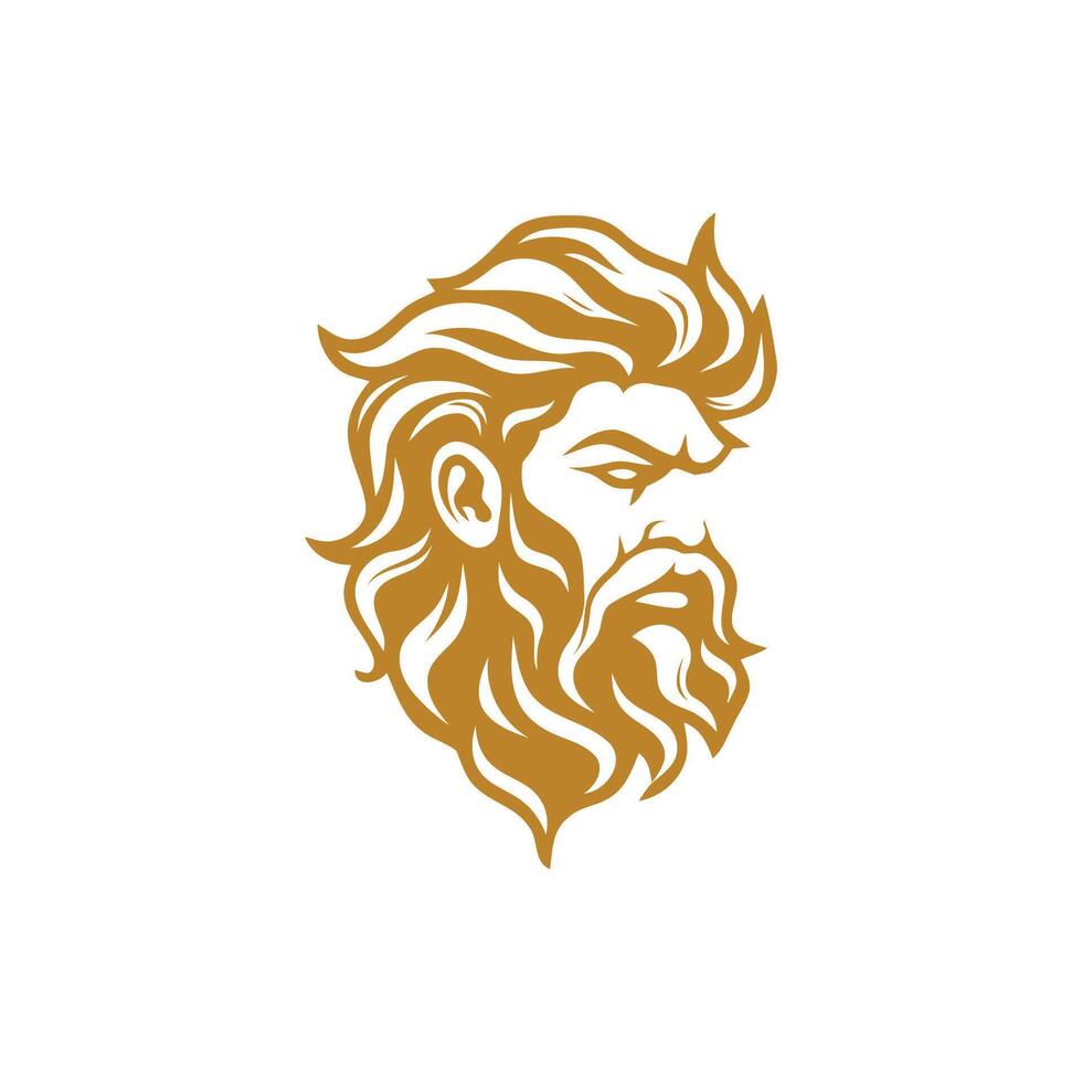 AI generated Zeus logo design vector illustration