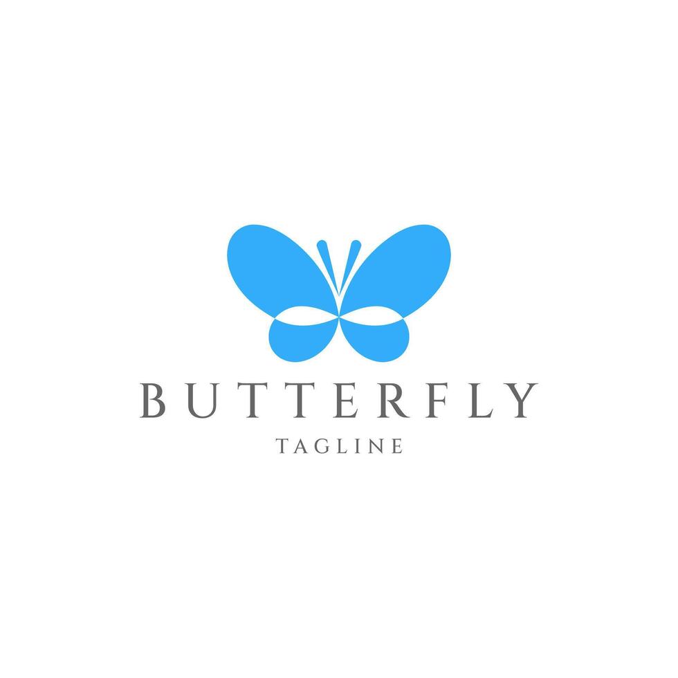 AI generated Butterfly logo icon design vector