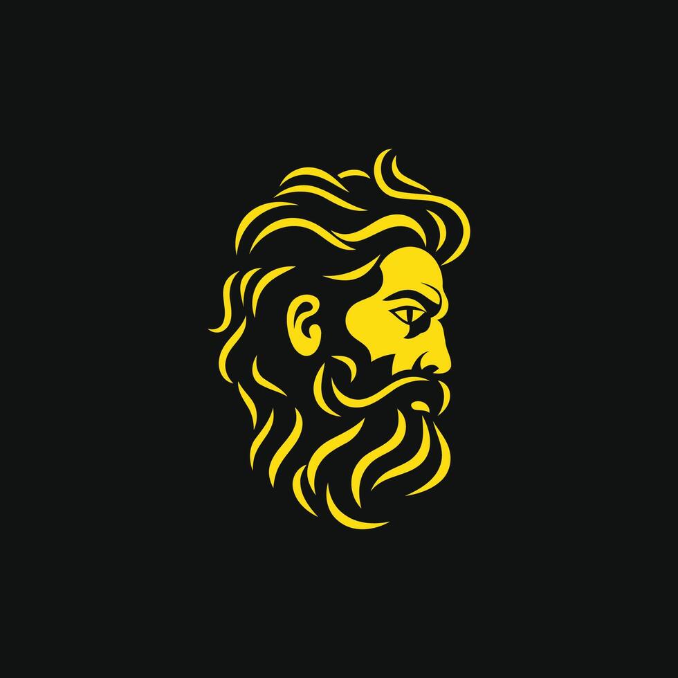 AI generated Zeus logo design vector illustration