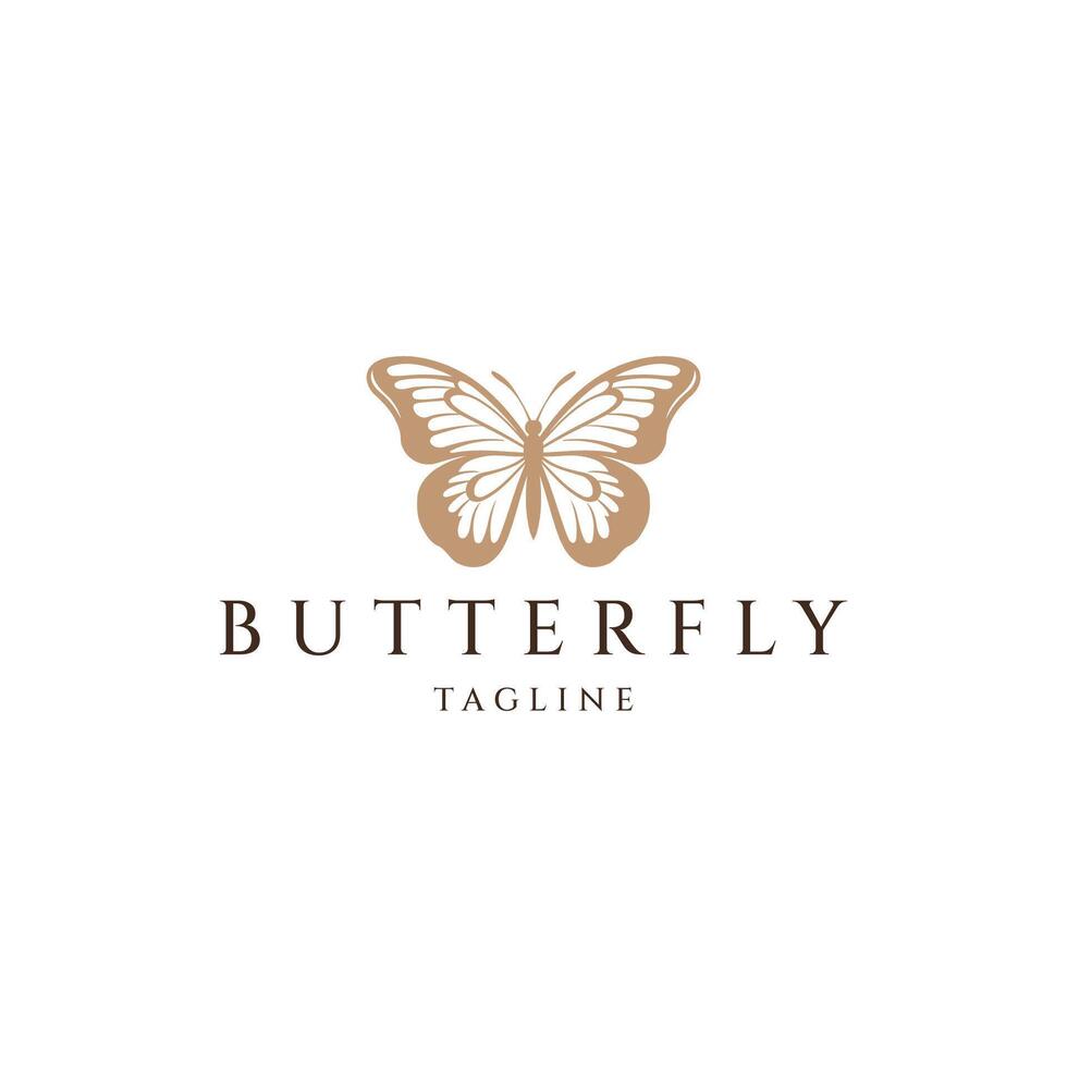 AI generated Butterfly logo icon design vector