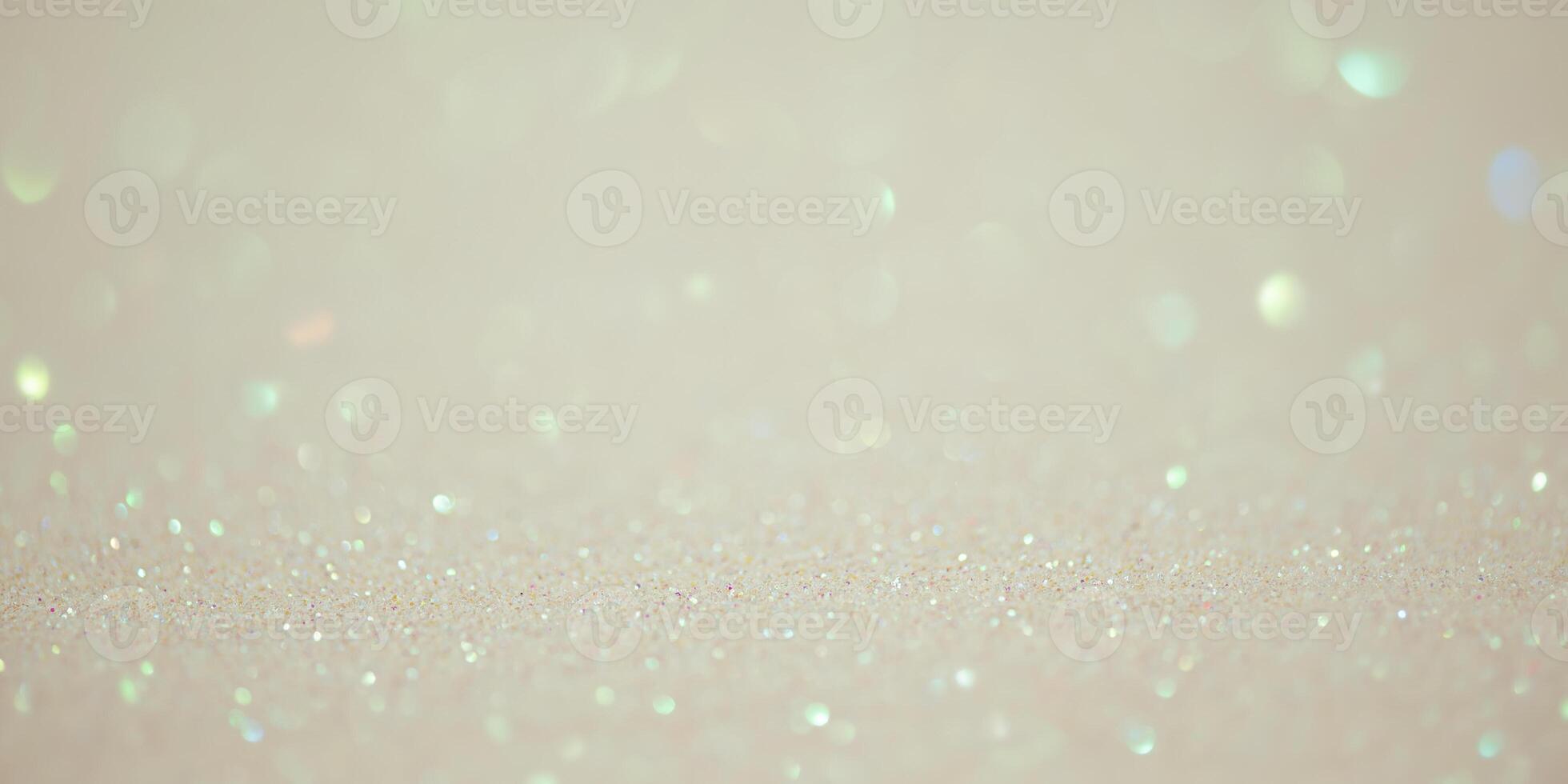 Sparkles defocus light. Glitter paper defocus as background. photo