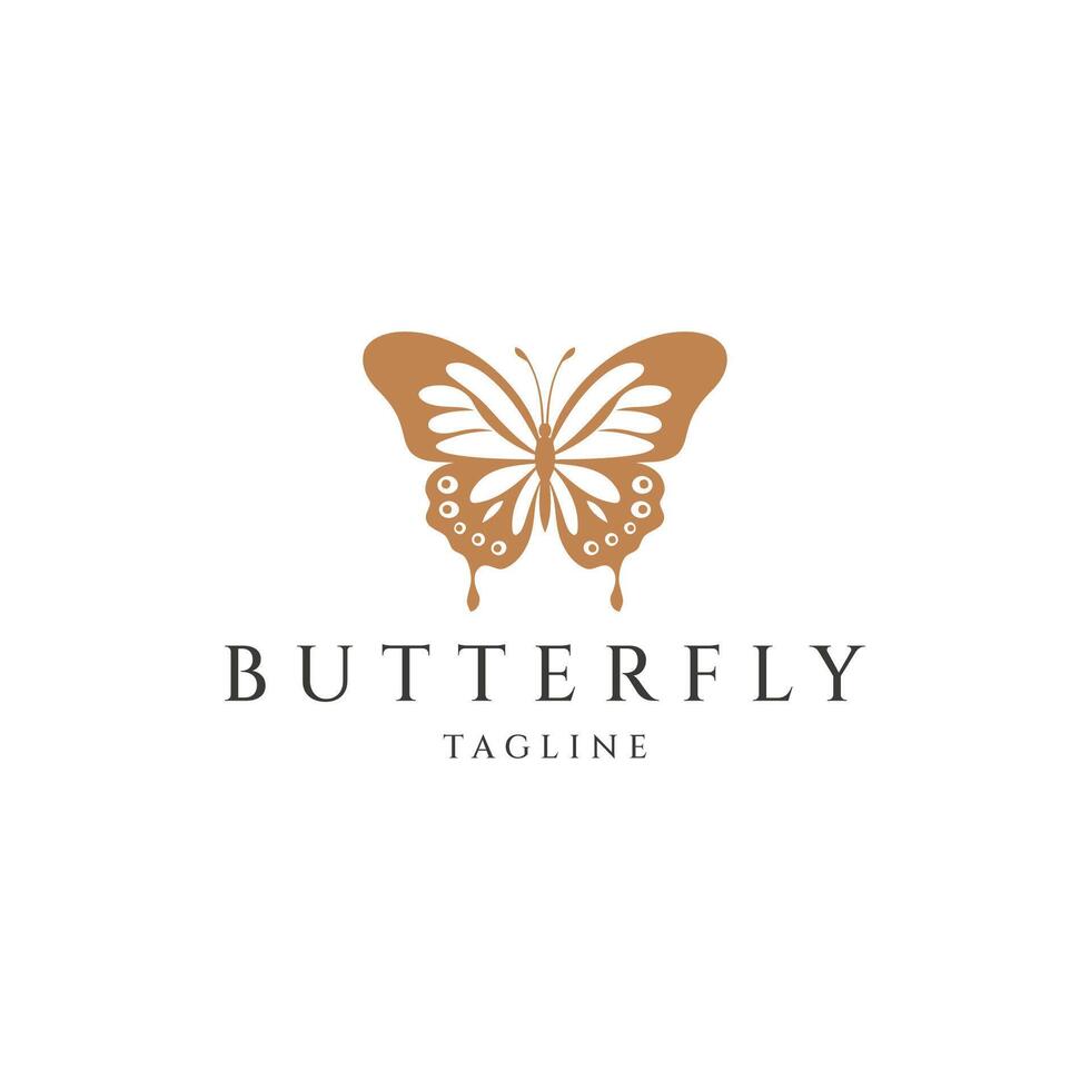 AI generated Butterfly logo icon design vector