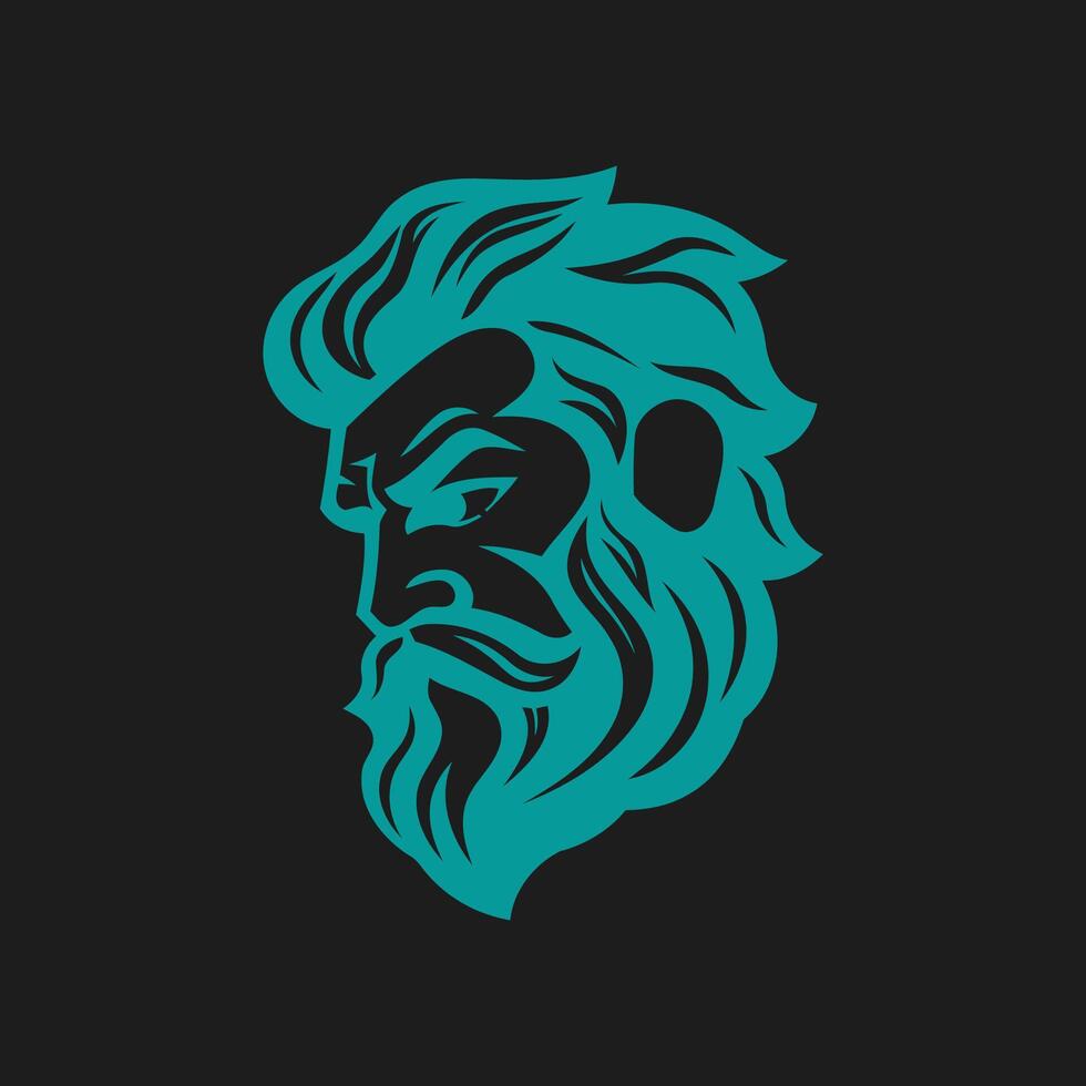 AI generated Zeus logo design vector illustration