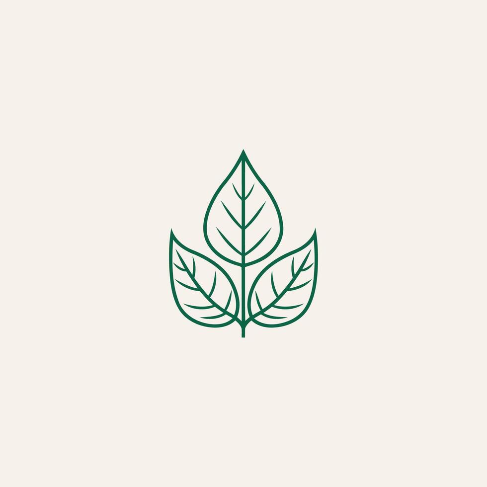 AI generated Abstract leaf icon logo design vector