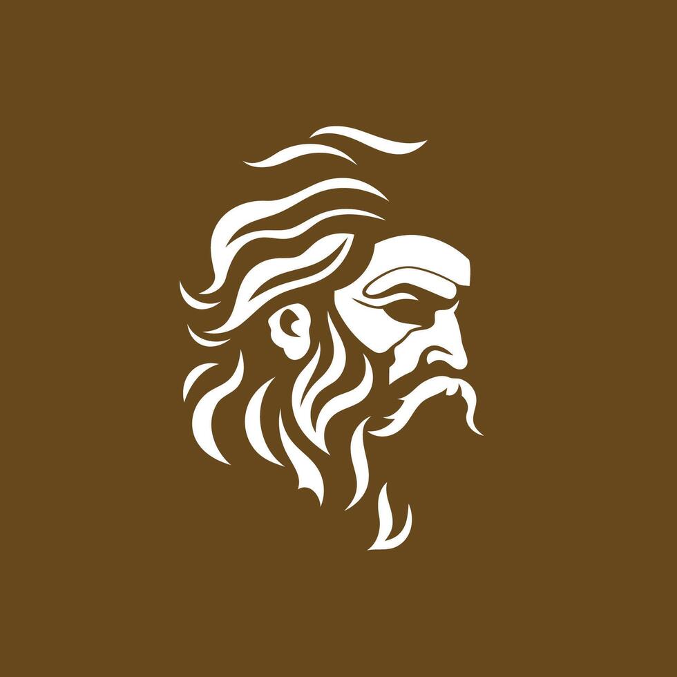 ai generado Zeus logo diseño vector ilustración