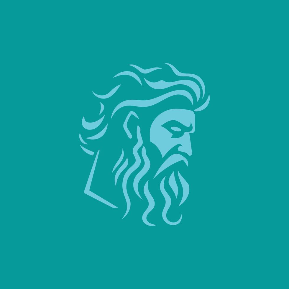 AI generated Zeus logo design vector illustration