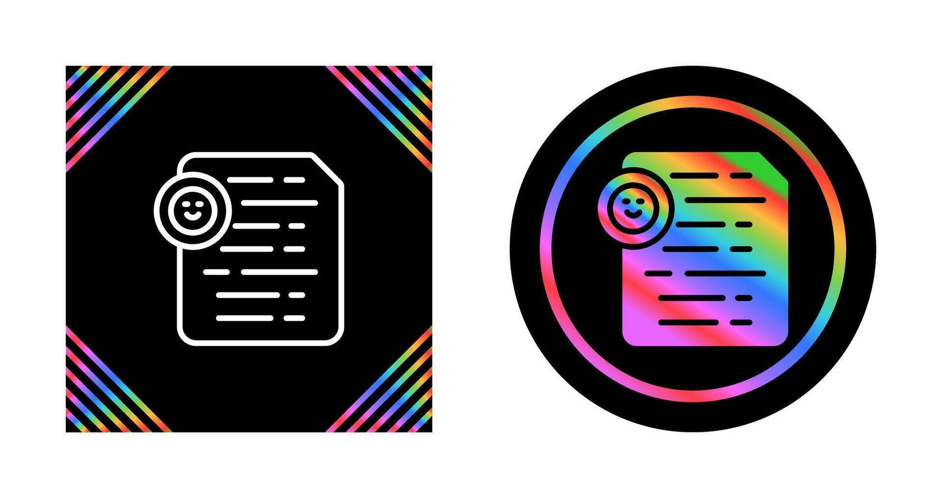 Document Insert Emoji Vector Icon