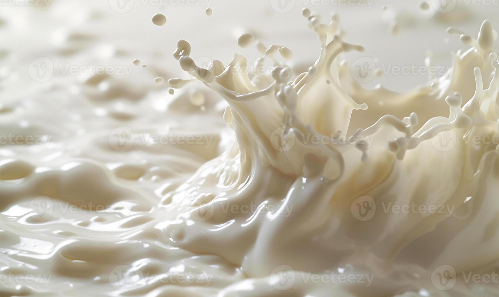 AI generated Creamy Cascade Milk Splash Delight photo