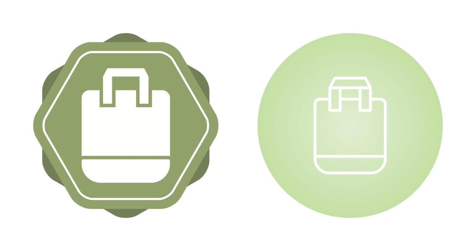 Reusable shopping bag Vector Icon