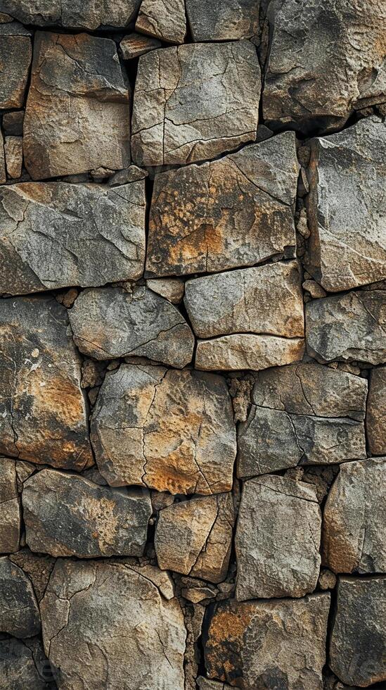 AI generated Vintage Stone Elegance in Modern Construction photo