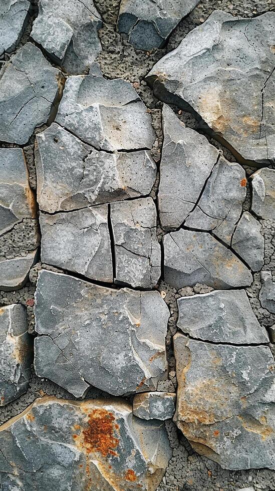 AI generated Cracked Elegance Modern Stone Mosaic photo