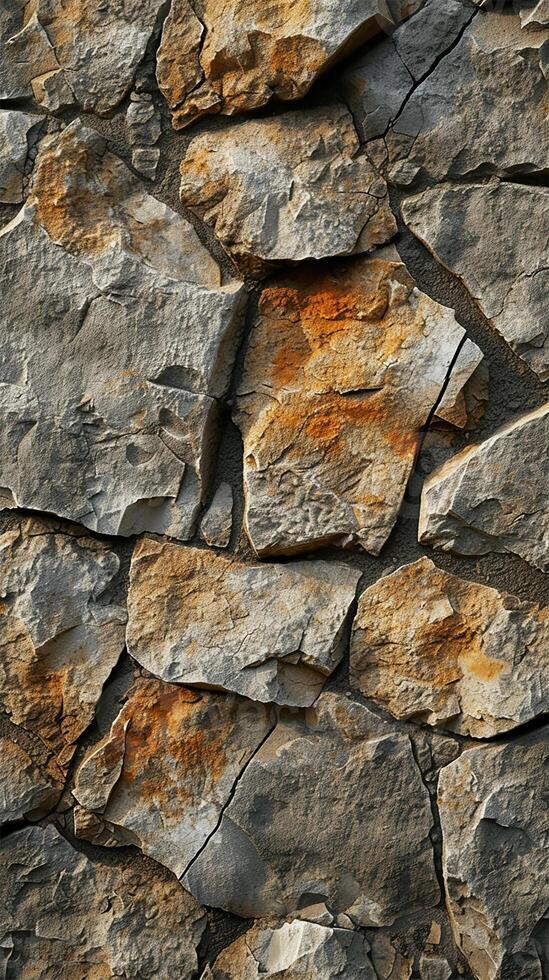 AI generated Vintage Stone Elegance in Modern Construction photo