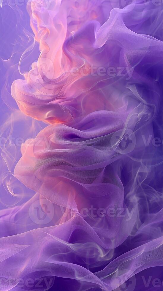 AI generated Purple Haze Airy Fabric and Smoke Elegance photo