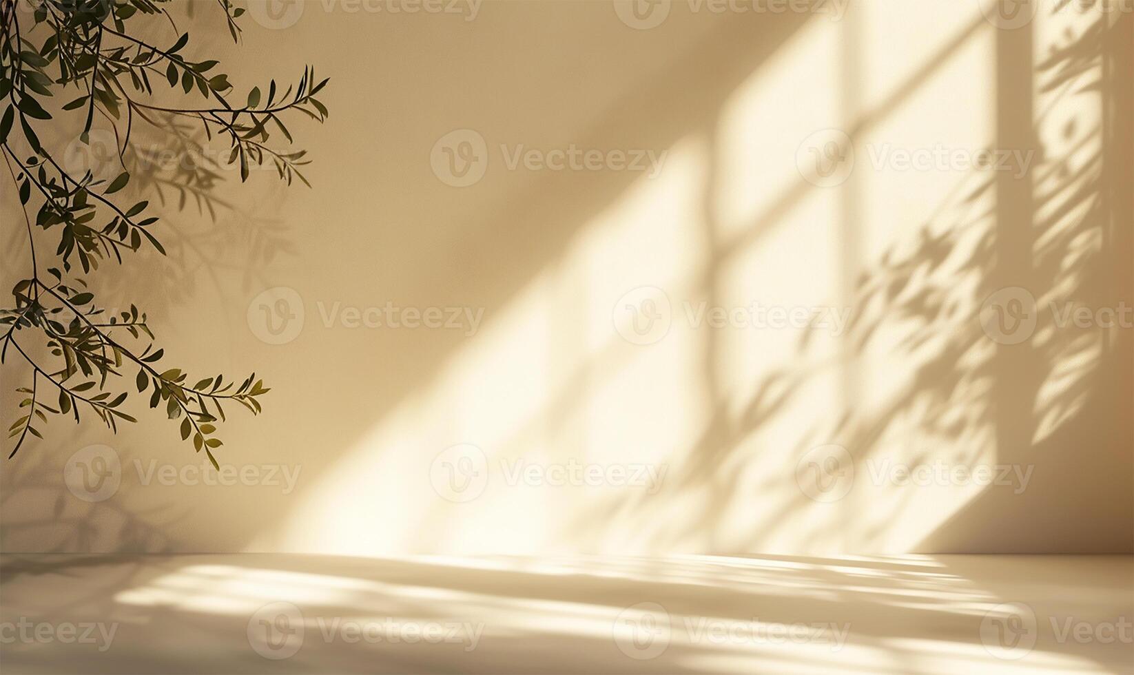 AI generated Gentle Beige Whispers of Light and Shadow photo